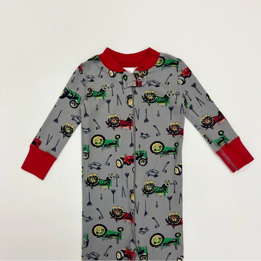Hanna Andersson Farm Print Zip Sleeper 70 cm